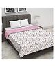 Trance Home Linen 100% Cotton Reversible Dohar Single Bed - Summer Dreams Pink