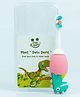 StarKiddo Dino Dent Silicone Kids Toothbrush | BPA-Free |Soft Bristles| Cartoon, Fancy, Premium, Safe & Stylish| (1 year- 3 years) (Pink)