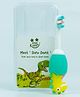 StarKiddo Dino Dent Silicone Toothbrush for Kids| BPA-Free |Soft Bristles| Fancy & Colorful| (1 year- 3 years) (Sky Blue)