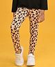 Anthrilo Lycra Leopard Printed Leggings - Peach