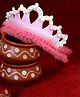 Stol'n Shimmered Crown Detailed & Pearls Embellished Hair Band - Pink