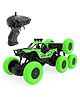 ELECTROBOTIC Remote Control Car - 4WD Stunt RC Drift Car | Monster Truck with Rechargeable Battery | 8 Wheel RC Car 4x4 Off Road High Speed | Car Toys for Kids - Green Rock Crawler | Made in India