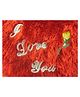 Tickles I Love You Heart Soft Stuffed Plush Toy Gift Red - Height 25 cm