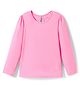 Kookie Kids Cotton Knit Full Sleeves Solid Color T-Shirt - Pink
