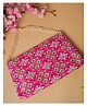 Stunning Pink Patola Silk Clutch