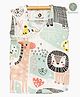 Cocoon Care 100% Bamboo Cotton Muslin Sleeveless Animals Printed Jhabla - Off White