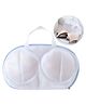 COZY VIBES Honeycomb Mesh Laundry Bags For Bra Lingerie Bags Bra Shaped White Fits All Cups Anti Deformation Bra Washing Bag-PACK OF 1-COLOR MAY VARY