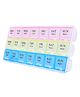 COZY VIBES 7 Days Pill Box Organizer 3 Times a Day with Moisture-Proof 21 Cell Medicine Planner Container for Vitamins Tablets BPA Free Reminder Storage-PACK OF 1-COLOR MAY VARY