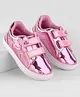 Babyoye Casual Shoes with Velcro Closure & Star Patch - Pink