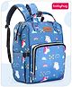 Babyhug Multipurpose Spacious Diaper Backpack Unicorn Print - Blue