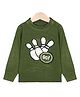 KNITCO Full Sleeves Bowling Pins Designed Sweater - Olive Green