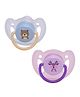Adore Vento Snr- The Vented Pacifier for Babies with Sterilizer Case- Orthodontic - Pack of 2(Blue+Purple)