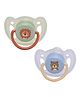 Adore Vento Snr- The Vented Pacifier for Babies with Sterilizer Case- Orthodontic - Pack of 2(Blue+Green)