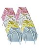 Dumbledo Newborn Muslin Cotton Nappies - Multicolor Reusable Langots, U Shaped, Extra Soft Cloth Nappies for Unisex Babies (0 - 6 Months) (Pack of 8)
