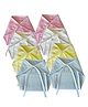 Dumbledo Newborn Muslin Cotton Nappies - Multicolor Reusable Langots, U Shaped, Extra Soft Cloth Nappies for Unisex Babies (0 - 6 Months) (Pack of 8)