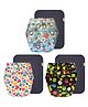 Dumbledo Premium Cloth Diaper with Leak-Proof, Absorbent 6-layer Black Insert - Dryfeel with Comfortable Fit for 3 Months to 3 Years, Pack of 3