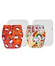 Dumbledo Premium Cloth Diaper with Leak-Proof, Absorbent 5-layer White Insert - Dryfeel with Comfortable Fit for 3 Months to 3 Years, Pack of 2