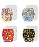 Dumbledo Premium Cloth Diaper with Leak-Proof, Absorbent 6-layer White Insert - Dryfeel with Comfortable Fit for 3 Months to 3 Years, Pack of 4