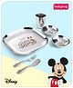 Babyhug Disney Mickey Mouse Stainless Steel Spoon & Fork Set| Easy to Clean & Maintain| Encourage Self Feeding| Laser Print| Dishwasher Safe - Silver