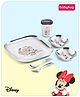 Babyhug Disney Minnie Mouse Stainless Steel Spoon & Fork Set| Easy to Clean & Maintain| Encourage Self Feeding| Laser Print| Dishwasher Safe - Silver