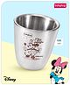 Babyhug Disney Minnie Mouse Insulated Stainless Steel Double Wall Tumbler| Easy to Clean & Maintain| Encourage Self Feeding| Laser Print| Dishwasher Safe Silver - 120 ml
