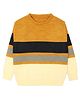 Elefantino Full Sleeves Striped Sweater - Yellow & White