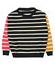 Elefantino Full Sleeves Striped Sweater - Navy Blue & White