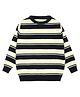 Elefantino Full Sleeves Striped Sweater - Navy Blue & White