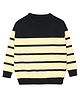 Elefantino Full Sleeves Striped Sweater - Black & White