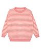 Elefantino Full Sleeves Striped Sweater - Pink