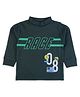CUTOPIES Cotton Full Sleeves Race Text Printed Tee - Green