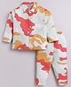CUTOPIES Cotton Woven Full Sleeves Camouflage Printed Coordinating Shirt & Pajama Set - Multi Colour
