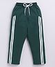CUTOPIES Cotton Side Taped Track Pants - Green