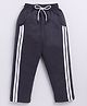 CUTOPIES Cotton Side Taped Track Pants - Dark Grey
