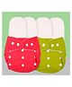 The Cheeky Kidzz Baby 2 Reusable Cloth Diaper Adjustable Diaper Nappies & 4 Bamboo Microfiber Inserts For (RYL)