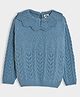 Mi Arcus Full Sleeves Abstract Designed Sweater - Blue