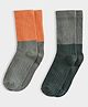 Mi Arcus Pack Of 2 Color Blocked Socks - Multi Colour