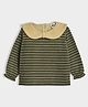 Mi Arcus Full Sleeves Striped Tee - Green