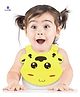 Luvlittle Waterproof Silicone Feeding Bib With Adjustable Strap - Yellow