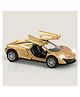 BAYBEE Friction Powered Push and Go Racing Car Toys for Kids, Push Pull Toy Vehicles Playset for Toddlers | Push Toy Cars | Baby Car Friction for Kids (Gold)