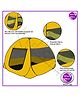 Silver Shine Multi Purpose  Foldable Delightful Patterns Popup Kids Play Tent House