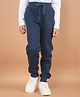 CRIMSOUNE CLUB Cotton Solid Joggers - Blue
