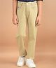 CRIMSOUNE CLUB Cotton Solid Trousers - Beige