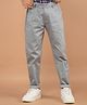 CRIMSOUNE CLUB Cotton Solid Trousers - Grey