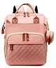 Winnies Waterproof Diaper Backpack For Mothers Travel, Multi Function Nappy Bags - Pink