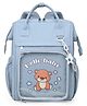 Winnies Waterproof Diaper Backpack For Mothers Travel, Multi Function Nappy Bags - Light Blue