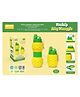 Azhari  Bottle Freshship Juicy Pineapple Design Silicone Collapsible Folding Drink Bottle Washable Water Bottle 700 ml -Color May Vary
