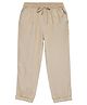 Charkhee Cotton Solid Textured Joggers - Coffee