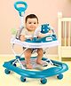Baby Dino Musical walker with Adjustable Height Parental Handle Foot Mat & Musical Activity cum Feeding Tray Detachable Cushioned Seat 360Â° Rotational Wheels -Green