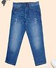 Kiddopanti Denim Mild Distressed & Washed Jeans - Blue
